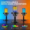 MAONO 2PCS USB Gaming Microphone, PC Computer Condenser mic with Noise Cancellation, RGB Lights, Mute, Gain Control for Streaming, Recording, Podcast, Chat, Twitch, YouTube, Discord view 3
