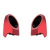 Advanblack Wicked Red Tour Trunk Pack Speaker Pods 6.5" Rear Audio Housing Color Matched Fit Harley King Tour Trunk Pack view 1