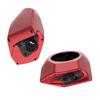 Advanblack Wicked Red Tour Trunk Pack Speaker Pods 6.5" Rear Audio Housing Color Matched Fit Harley King Tour Trunk Pack view 2
