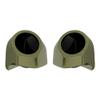 Advanblack Mineral Green Metallic Tour Trunk Pack Speaker Pods 6.5" Rear Audio Housing Color Matched Fit Harley King Tour Trunk Pack view 1