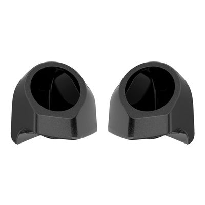 Advanblack Black Quartz Tour Trunk Pack Speaker Pods 6.5" Rear Audio Housing Color Matched Fit Harley King Tour Trunk Pack