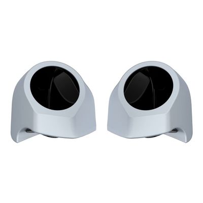 Advanblack Tour Trunk Pack Speaker Pods 6.5" Fit Harley King Tour Trunk Pack - Barracuda Silver Denim