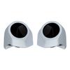 Advanblack Tour Trunk Pack Speaker Pods 6.5" Fit Harley King Tour Trunk Pack - Barracuda Silver Denim view 1