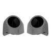 Advanblack Charcoal Denim Tour Trunk Pack Speaker Pods 6.5" Rear Audio Housing Color Matched Fit Harley King Tour Trunk Pack view 1
