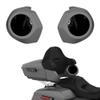 Advanblack Charcoal Denim Tour Trunk Pack Speaker Pods 6.5" Rear Audio Housing Color Matched Fit Harley King Tour Trunk Pack view 2