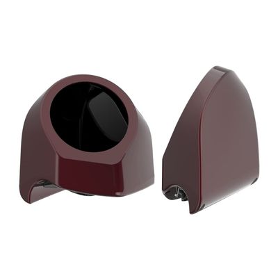 Advanblack Crimson Red Sunglo Tour Trunk Pack Speaker Pods 6.5" Rear Audio Housing Color Matched Fit Harley King Tour Trunk Pack
