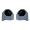 Advanblack Gunship Gray Tour Trunk Pack Speaker Pods 6.5" Rear Audio Housing Color Matched Fit Harley King Tour Trunk Pack view 1