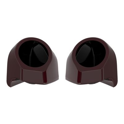 Advanblack Tour Trunk Pack Speaker Pods 6.5" Rear Audio Housing Color Matched Fit Harley King Tour Trunk Pack (Billiard Burgundy)