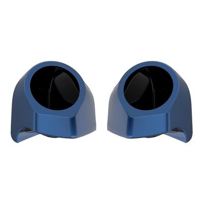 Advanblack US Stock Tour Trunk Pack Speaker Pods 6.5" Rear Audio Housing Color Matched Fit Harley King Tour Trunk Pack (Big Blue Pearl)