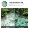 NEEWER 49mm CPL UV Lens Filter Kit, Circular Polarizer(Polarizing) UV Protection Filter Set with HD Optical Glass with Double Sided 30 Layer Nano Coatings Ultra Slim Aluminum Frame view 3