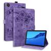 Compatible with Lenovo Tab M10 Plus 3rd Gen 10.6 Inch 2022 Shockproof PU Leather Embossed Folding Stand Protective Cover Flip Case Card Slot Tablet PC Case Tablet Case Cover (Color : Purple) view 2