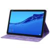 Compatible with Lenovo Tab M10 Plus 3rd Gen 10.6 Inch 2022 Shockproof PU Leather Embossed Folding Stand Protective Cover Flip Case Card Slot Tablet PC Case Tablet Case Cover (Color : Purple) view 4