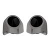 Advanblack Tour Trunk Pack Speaker Pods 6.5" Rear Audio Housing Color Matched Fit Harley King Tour Trunk Pack (Billet Silver) view 1