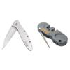 Kershaw Leek Pocket Knife (1660) 3-In. Sandvik 14C28N Blade and Stainless Steel Handle, 3 oz. & Smiths PP1 Pocket Pal Knife Sharpener Preset Carbide & Ceramic Stone Sharpeners view 1