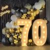 4FT Marquee Light Up Numbers, Large Marquee Numbers for 7th 17th 70th Birthday Decorations, Giant Light Up Numbers for Party Anniversary, Marquee Letters, Pre-Cut DIY Mosaic Numbers for Balloons 7 view 2