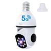 N_EYE 8mp/4k Light Bulb Security Cameras 2.4GHz&5GHz Outdoor Wireless WiFi Light Socket Screw in Security Cameras for Home Security Safe Cam Lightbulb Cameras Night Vision up 128g sd Card view 1