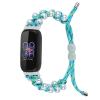 BabyValley Band Compatible with Fitbit Luxe Bands for Women Men, Adjustable Nylon Handcrafted Braided Fitbit Luxe Band, Replacement Bracelet Strap Accessory with Drawstring Clasp (blue) view 1