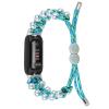 BabyValley Band Compatible with Fitbit Luxe Bands for Women Men, Adjustable Nylon Handcrafted Braided Fitbit Luxe Band, Replacement Bracelet Strap Accessory with Drawstring Clasp (blue) view 2