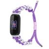 BabyValley Band Compatible with Fitbit Luxe Bands for Women Men, Adjustable Nylon Handcrafted Braided Fitbit Luxe Band, Replacement Bracelet Strap Accessory with Drawstring Clasp (purple) view 1