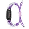 BabyValley Band Compatible with Fitbit Luxe Bands for Women Men, Adjustable Nylon Handcrafted Braided Fitbit Luxe Band, Replacement Bracelet Strap Accessory with Drawstring Clasp (purple) view 2