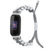 BabyValley Band Compatible with Fitbit Luxe Bands for Women Men, Adjustable Nylon Handcrafted Braided Fitbit Luxe Band, Replacement Bracelet Strap Accessory with Drawstring Clasp (gray) view 1