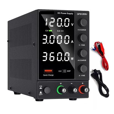 PULME dc Power Supply Adjust DC Power Supply Adjustable Lab Power Source 30V 10A 60V 5A AC Switching Stabilized Source DPS3010U (Color : DPS1203U 120V 3A)