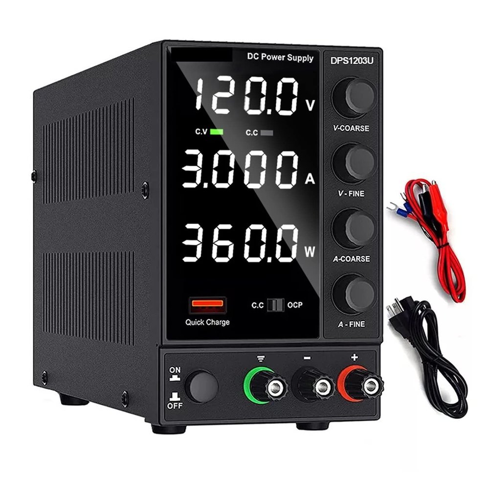 PULME dc Power Supply Adjust DC Power Supply Adjustable Lab Power Source 30V 10A 60V 5A AC Switching Stabilized Source DPS3010U (Color : DPS1203U 120V 3A)