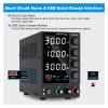 PULME dc Power Supply Adjust DC Power Supply Adjustable Lab Power Source 30V 10A 60V 5A AC Switching Stabilized Source DPS3010U (Color : DPS1203U 120V 3A) view 3