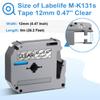 4 Clear + 5 Color Compatible with Brother Ptouch Label Maker M Tape 12mm 0.47'' 1/2'' M-K231 M-K131 M-K431 M-K531 M-K631 M-K731 Label Tape for Brother PTouch PTM95 PT-65 PT-70 PT-70bm PT-45 More view 3