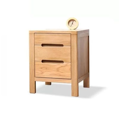 BONAD Bedside Cabinets Indoor Square Bedside Table Bedroom with Three-Tier Drawer Bedside Table Locker Living Room Coffee Table Side Table Nightstand (Color : A, Size : 40 * 35 * 50cm)