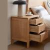 BONAD Bedside Cabinets Indoor Square Bedside Table Bedroom with Three-Tier Drawer Bedside Table Locker Living Room Coffee Table Side Table Nightstand (Color : A, Size : 40 * 35 * 50cm) view 4