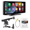9.3 Inch HD Screen Car Stereo Portable Car Radio MP5 Player Compatible with Android Auto/Apple CarPlay, Mirror Link, FM Signal Tramsmission/Bluetooth 5.0/TF Card/USB/AUX Rear Camera view 1
