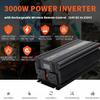 3000w Pure Sine Wave Power Inverter Dc 12v/24v/48v to Ac 110v/220v Car Power Converter 6000w Peak with Remote Controller,LCD Display,USB Ports,2 Ac Outlets and Cooling Fan,3000W-24Vto220V view 4