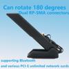 HSSDTECH Double RP-SMA Connector WiFi 6E Antenna Cable 2.4g/5g/6g for ASUS ROG Strix B550-A B450-F B650-A B650E-F Z690-F Z790-F Z790-A Z690-A Z790-E Z790-I Z690-E Gaming WiFi/B550-F Gaming WiFi II view 3