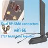 HSSDTECH Double RP-SMA Connector WiFi 6E Antenna Cable 2.4g/5g/6g for ASUS ROG Strix B550-A B450-F B650-A B650E-F Z690-F Z790-F Z790-A Z690-A Z790-E Z790-I Z690-E Gaming WiFi/B550-F Gaming WiFi II view 4