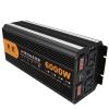 3500W-15000W UPS Sine Wave Inverter Conversion Charger Integrated Machine 12V/24V to 220V Car Converter Power Inverter with LCD Display 2AC Outlets and USB Port,12V-6000W view 1