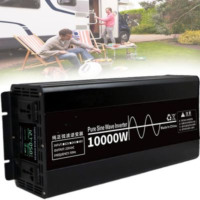 10000w Watt Pure Sine Wave Inverter 24v 48v to 220v Car Converter Power Inverter, for Motorhomes, Truck, Boat, Camping, Household, Van,10000W-24Vto220V