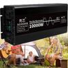 Power Inverter Pure Sine Wave 10000w Dc 24v/48v to Ac 220v Car Transformer Converter with LCD Display and Ac Outlets for Rv Camping Outdoor,10000W-24Vto220V view 1
