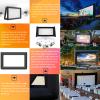 30FT Inflatable Projector Movie Screen for Outdoor, One-Piece Design Front/Rear Projection Mega Theater Outdoor Portable Blow Up Projector Screen with Air Blower for Family Movie Nights view 3