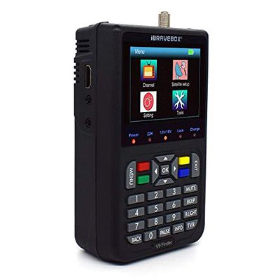 V9 Finder DVB-S/S2 HD Star Finder Support H.265 (Color : Black)