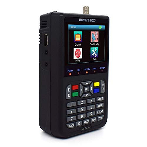V9 Finder DVB-S/S2 HD Star Finder Support H.265 (Color : Black)