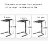 TATSEN Folding Laptop Desk Table Bed Adjustable Portable Computer Stand Rolling Standing Moveable Height Creative Pc Notebook Writing Workstation view 3