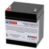 12V 5Ah Sealed Lead Acid Replacement Battery for QFX PBX-40802BT Bluetooth Portable Speaker by UPSBatteryCenter view 1