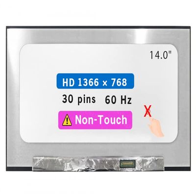 14.0" Screen Replacement for Dell Latitude 14 7410 LCD Display Panel 30 pin (HD 1366x768 Non-Touch)