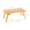 Computer Foldable Portable Bamboo Computer Stand Laptop Desk Notebook Desk Laptop Table for Bed Sofa Bed Tray Studying Tables Office Desk view 3