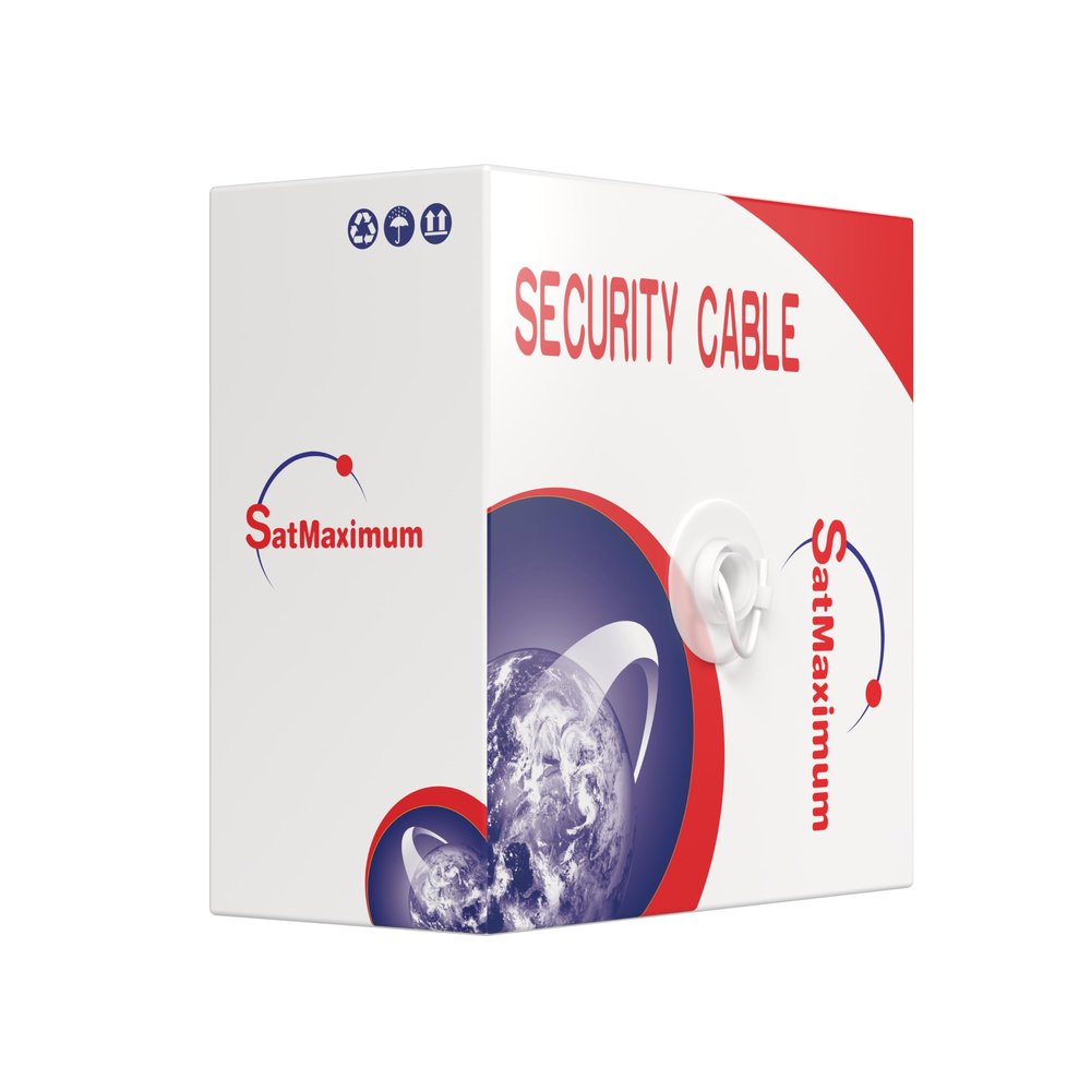 Cables Direct Online 500ft Solid 18/4 Alarm CCA Cable for Low Voltage LED, Burglar System, Fire Detector, Security Station, Door Bell, 18AWG 4 Conductors Wire