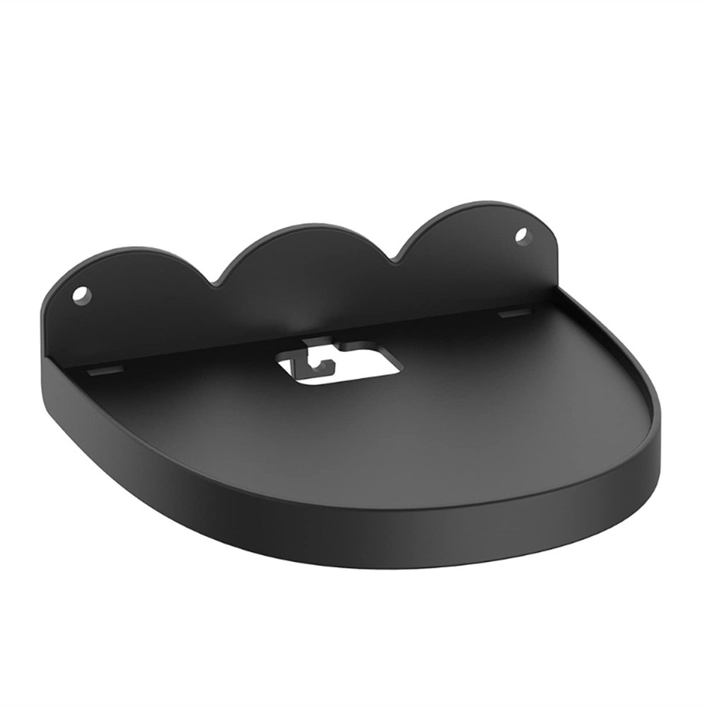 LUCBEI Speaker Stands Sound Stand Universal Wall Mount Holder Bracket Stand for Router Smart Home Speakers Cellphones Clever Small Charging Shell Floor/Wall Mount Speaker Stand (Color : Black)