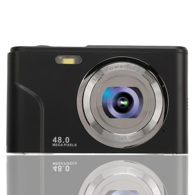 GOWENIC Digital Camera, 48MP & 1080P, 2.4 Inch Display, 16X Digital Zoom, Black