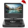 9.5" Portable DVD Player with 7.5" Swivel Display Screen, 5-Hour Built-in Rechargeable Battery, Car DVD Player,Supports SD Card/USB/CD/DVD and Multiple Disc Formats, High Volume Speaker view 1