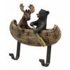 1 Pcs of Forest Creek Buddies Rustic Black Bear and Elk Moose On Boat Canoe Wall Hooks view 2